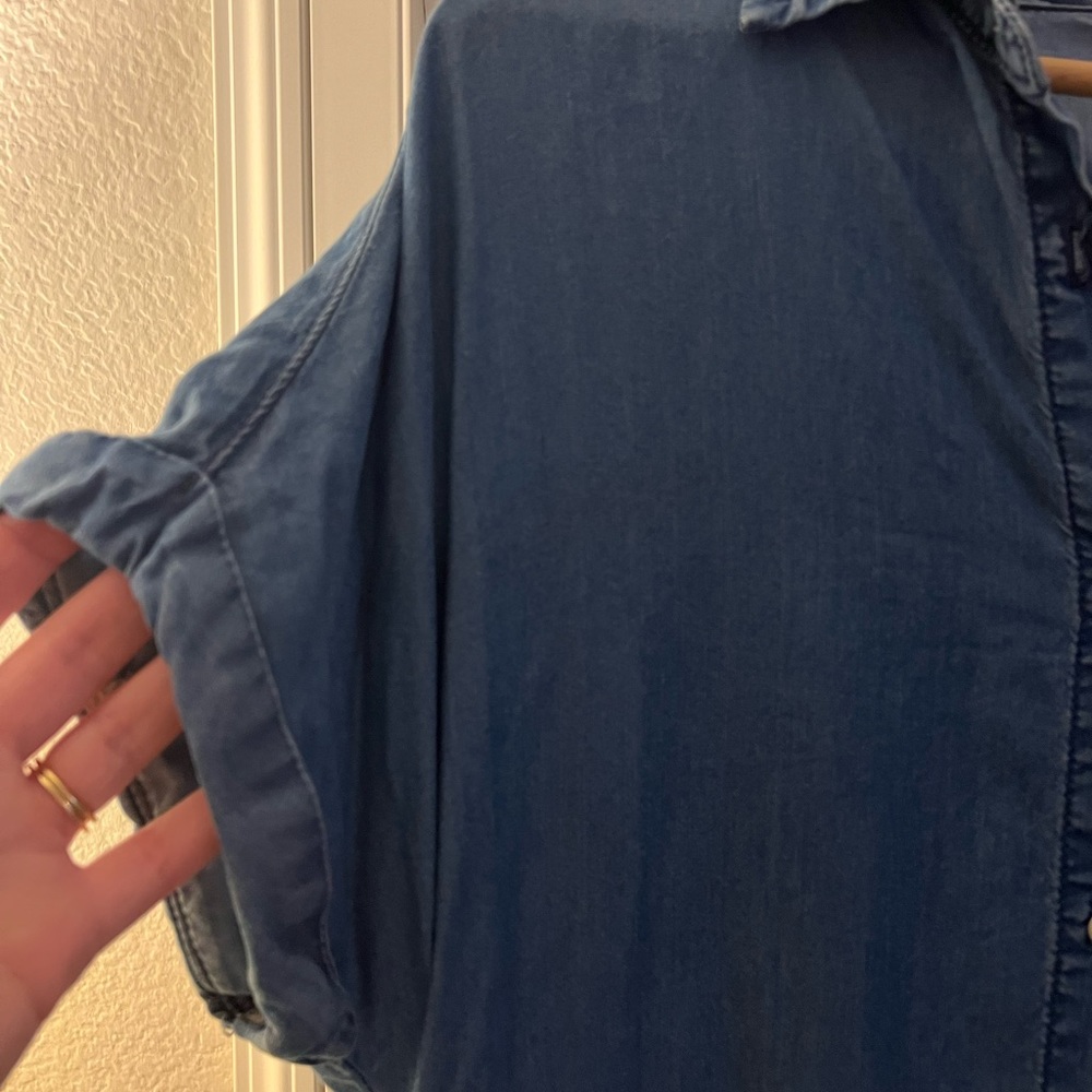 Denim Button Dress - Picture 2 of 2